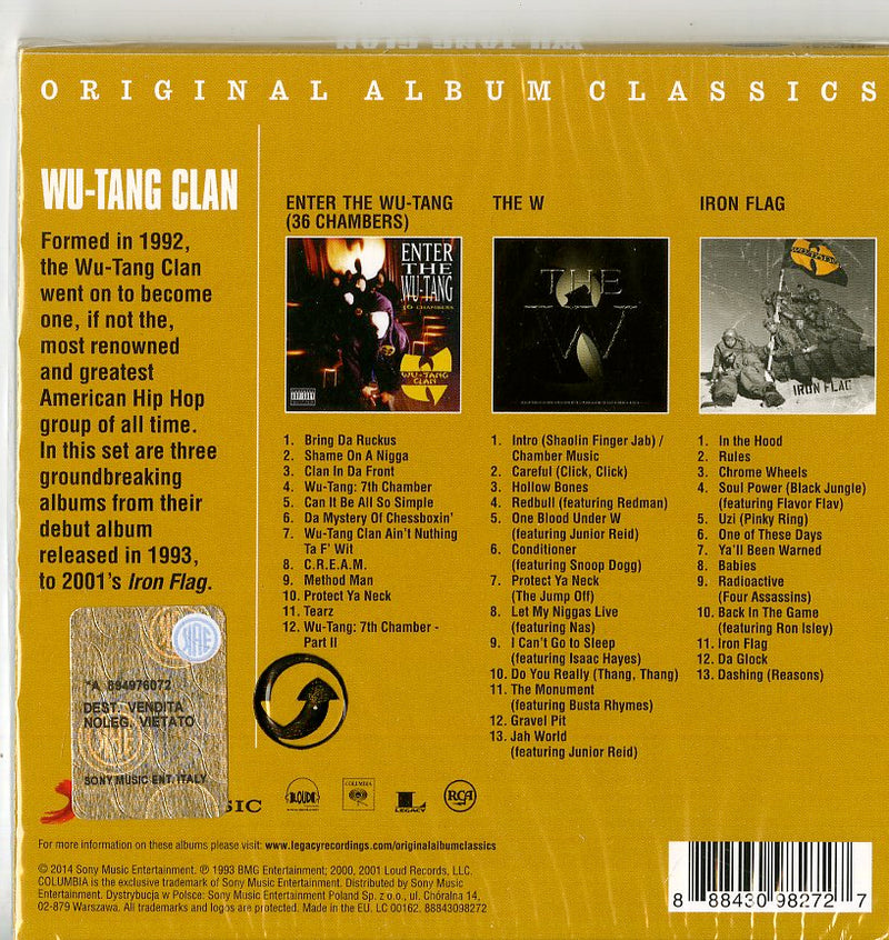 Wu Tang Clan - Original Album Classics (Box 3 Cd) Cd 0888430982727