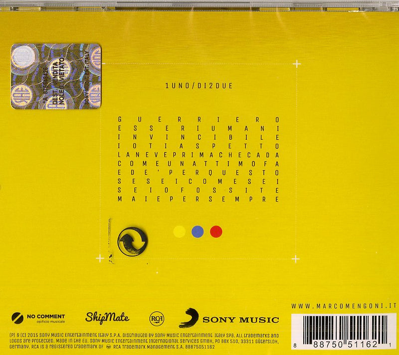 Mengoni Marco - Parole In Circolo Cd 0888750511621