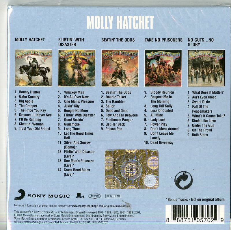 Molly Hatchet - Original Album Classic (Box 5 Cd) Cd 0888751057029