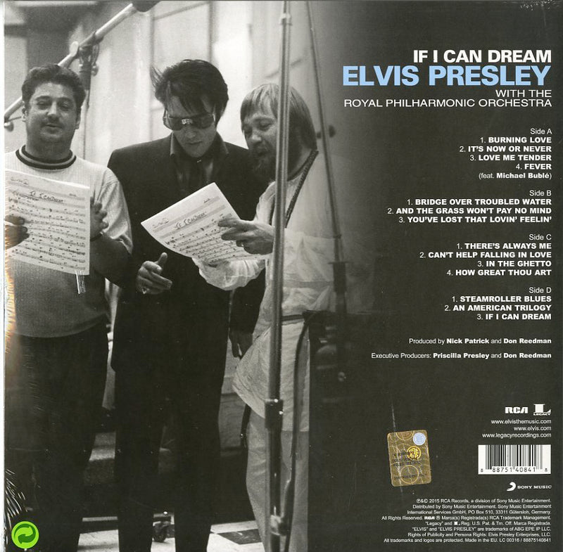 Presley Elvis - If I Can Dream Elvis Presley With The Royal Philarmonic Orchestra Lp 0888751408418