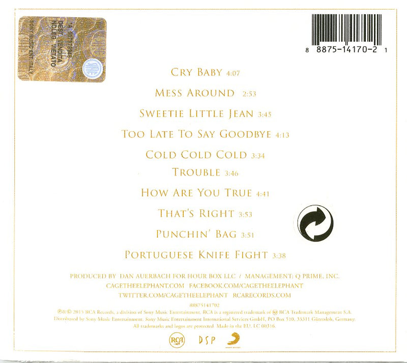 Cage The Elephant - Tell Me I'M Pretty Cd 0888751417021