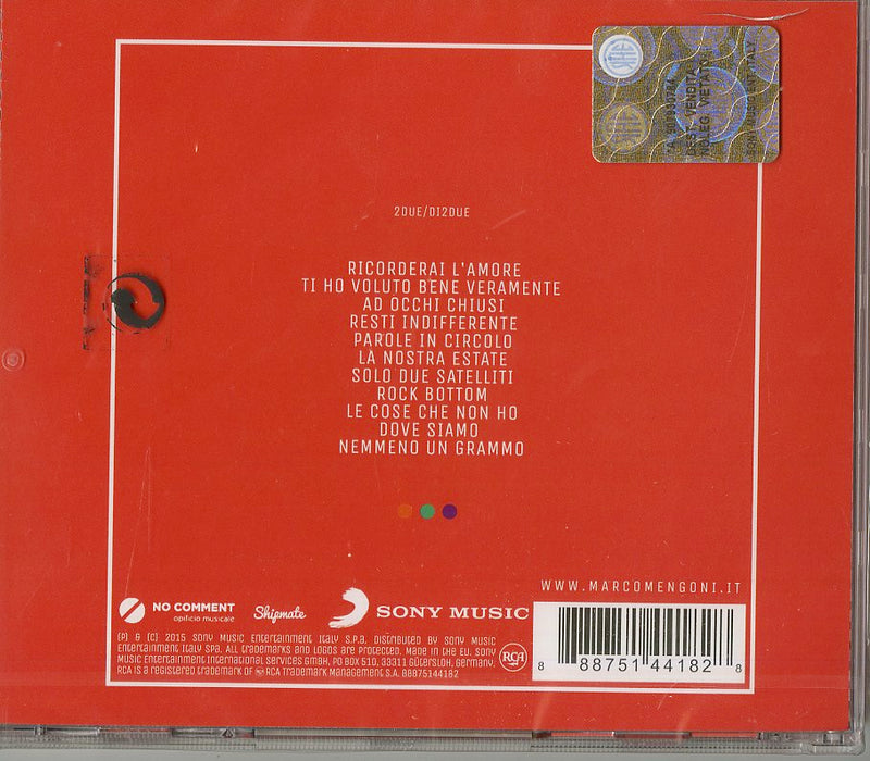 Mengoni Marco - Le Cose Che Non Ho Cd 0888751441828