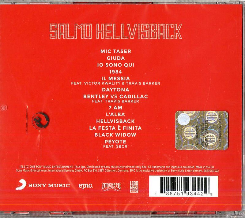 Salmo - Hellvisback Cd 0888751934429