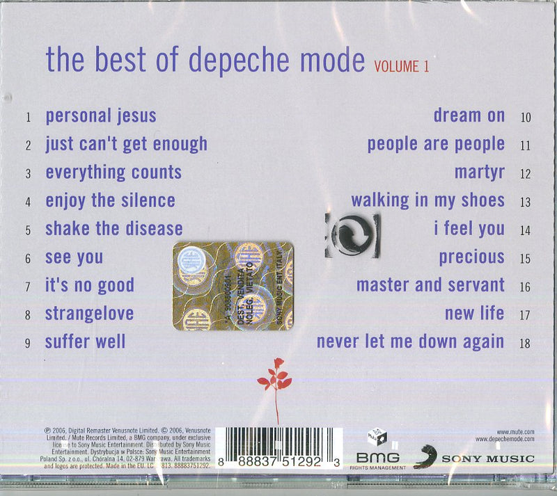 Depeche Mode - The Best Of Vol. 1 Cd 0888837512923