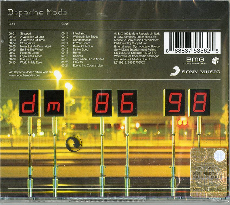 Depeche Mode - The Singles 86-98 Cd 0888837535625