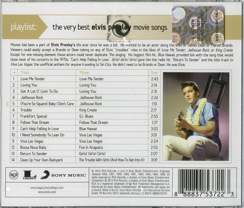 Presley Elvis - The Very Best Movie Music Of Elvis Presley Cd 0888837537223