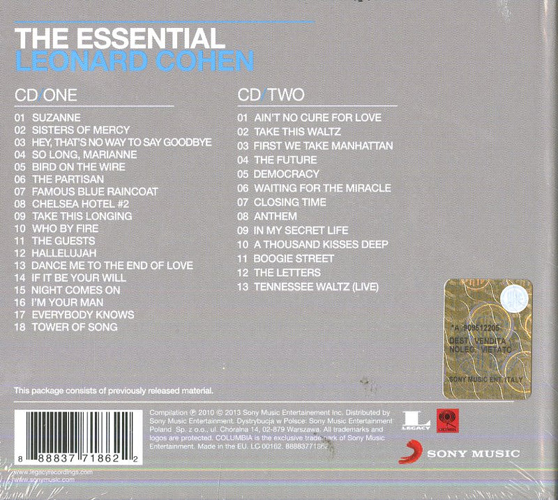 Cohen Leonard - The Essential Leonard Cohen Cd 0888837718622