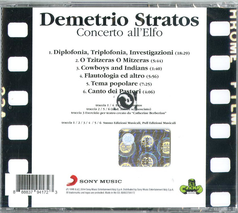 Stratos Demetrio - Concerto All'Elfo (Live) CD 0888837941723