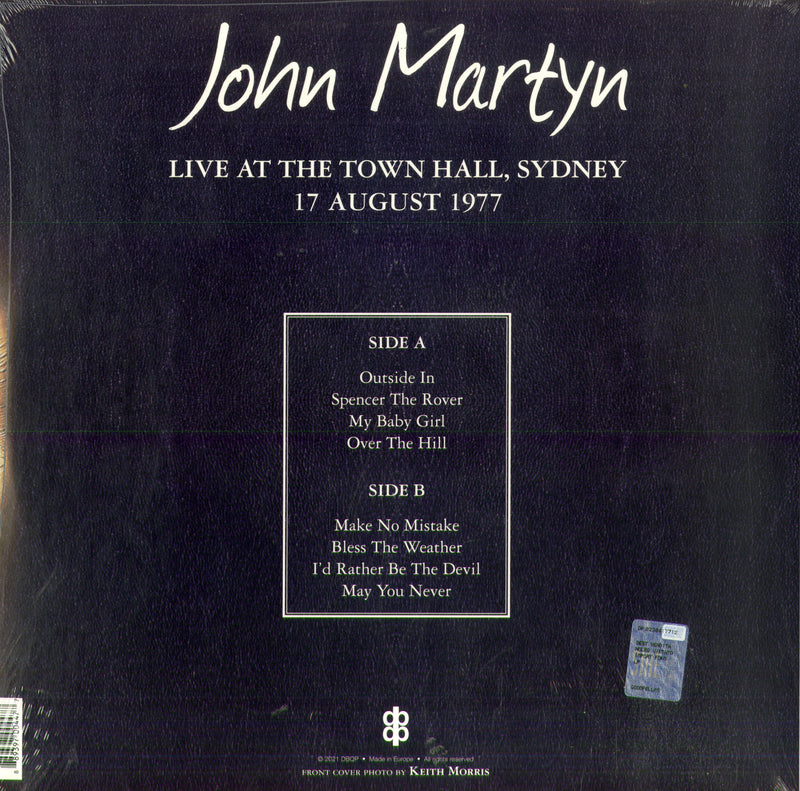 Martyn John - Live At The Town Hall, Sydney August 17,1977 Lp 0889397004477