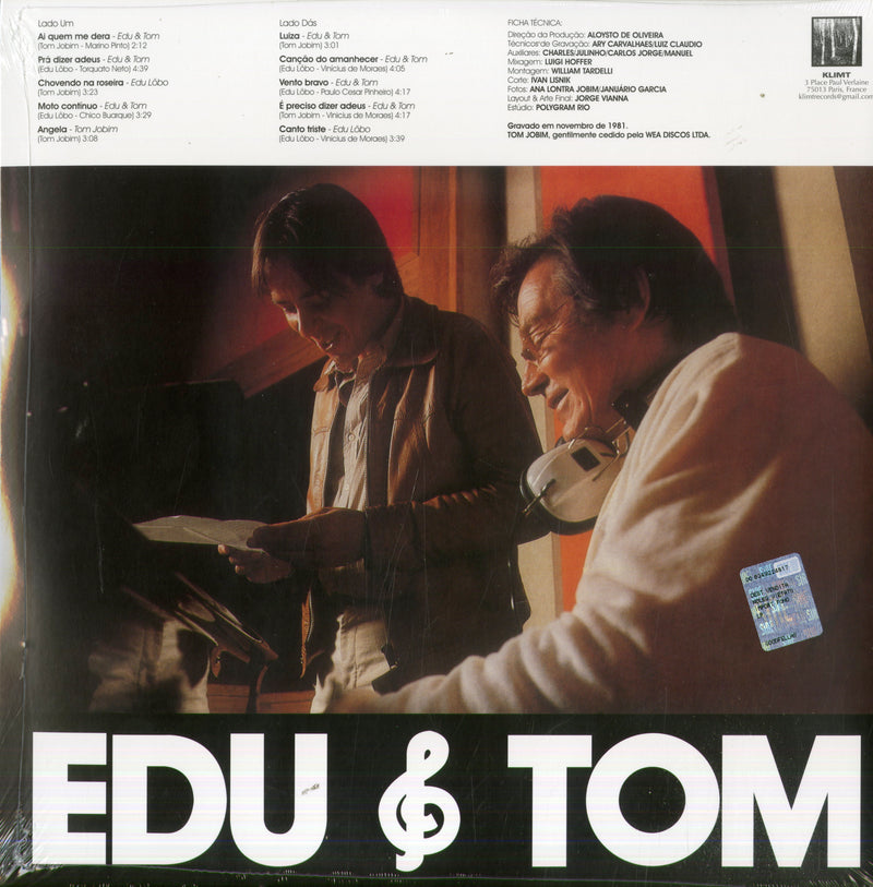 Lobo Edu & Jobim Carlos Antonio - Edu & Tom (Vinyl Clear) Lp 0889397841119