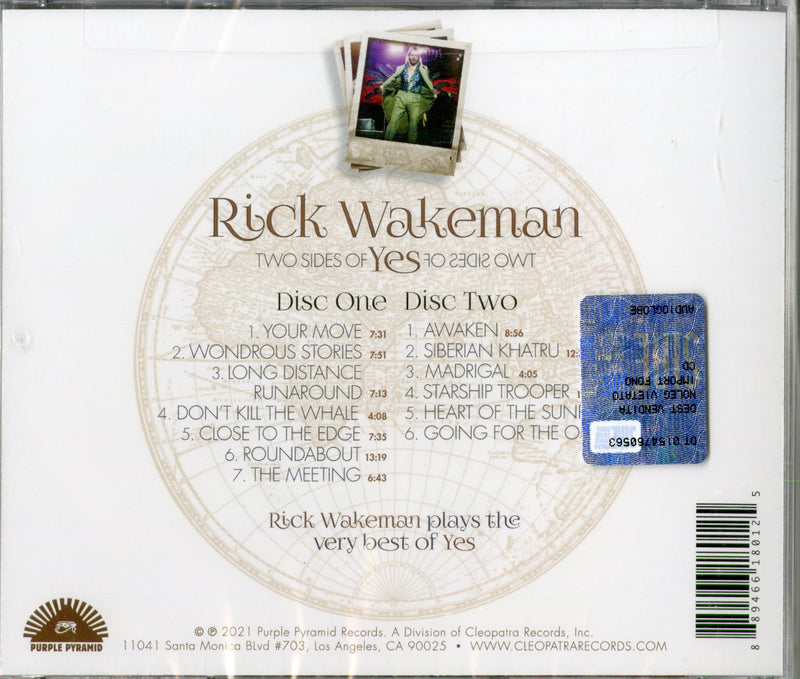 Wakeman Rick - Two Sides Of Yes Cd 0889466180125