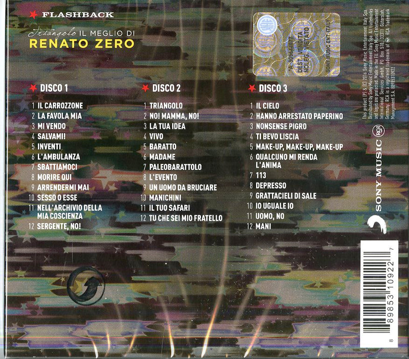 Zero Renato - Il Meglio Di...Triangolo (Box 3 Cd) Cd 0889853109227