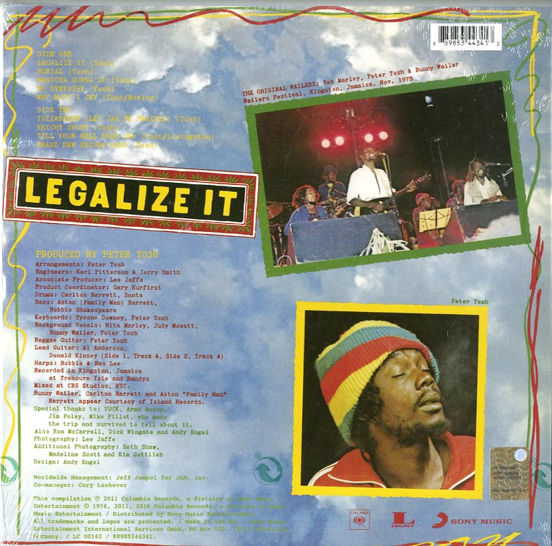 Tosh Peter - Legalize It Vinile LP - Vinyl record 0889853443413