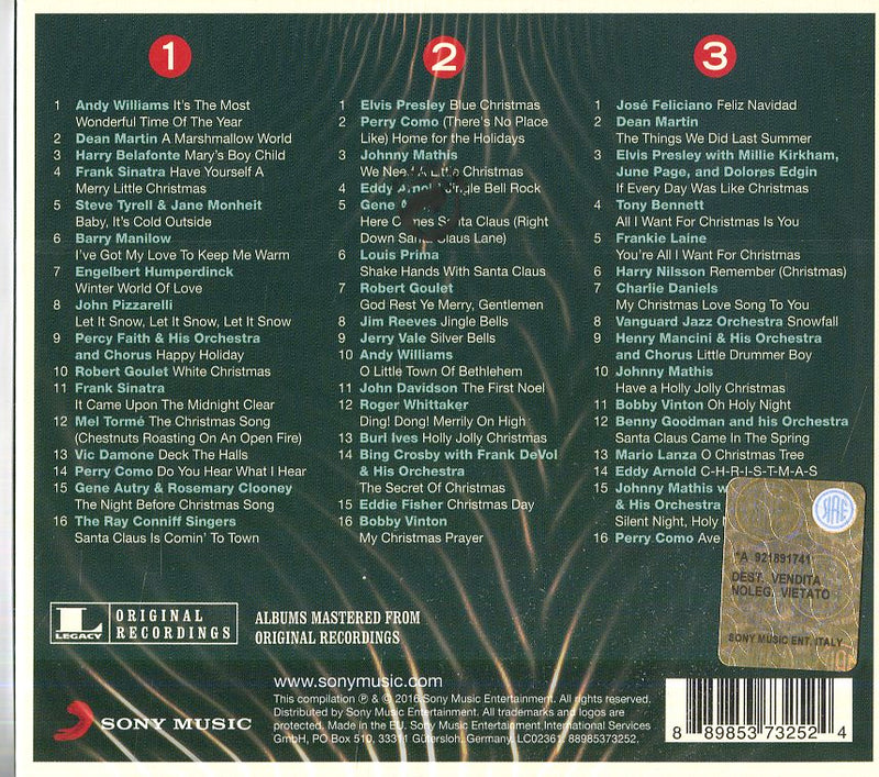 Compilation - The Real...Christmas Crooners Cd 0889853732524