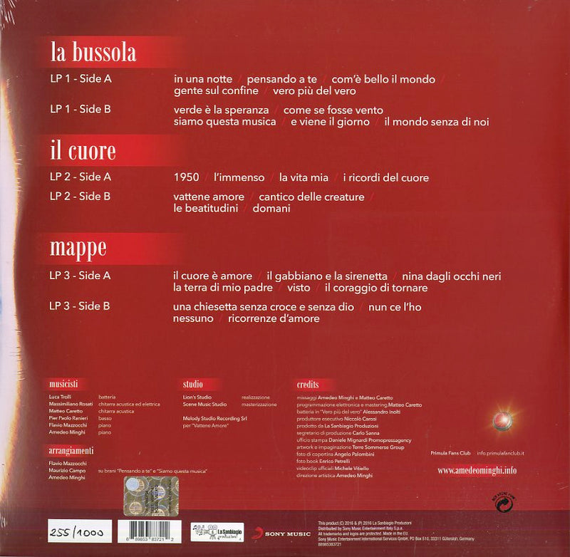 Minghi Amedeo - La Bussola E Il Cuore Lp 0889853837212