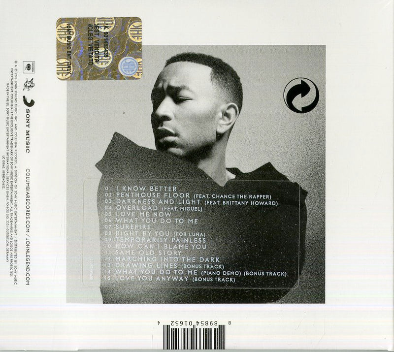 Legend John - Darknes And Light Cd 0889854016524