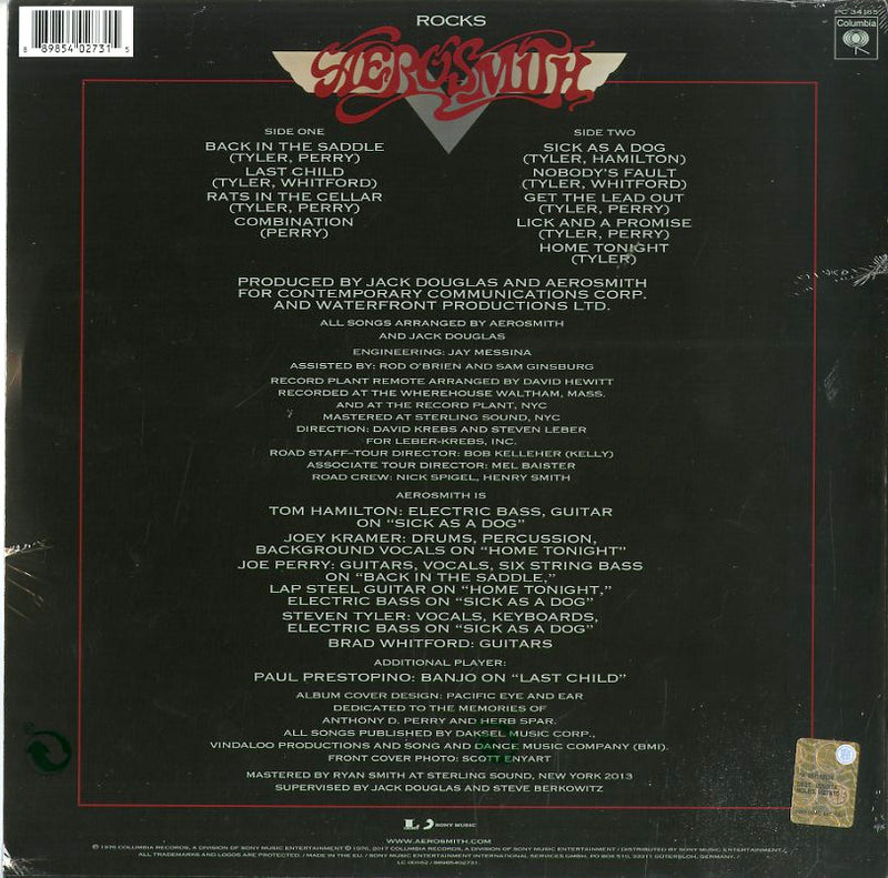 Aerosmith - Rocks Vinile LP - Vinyl record 0889854027315