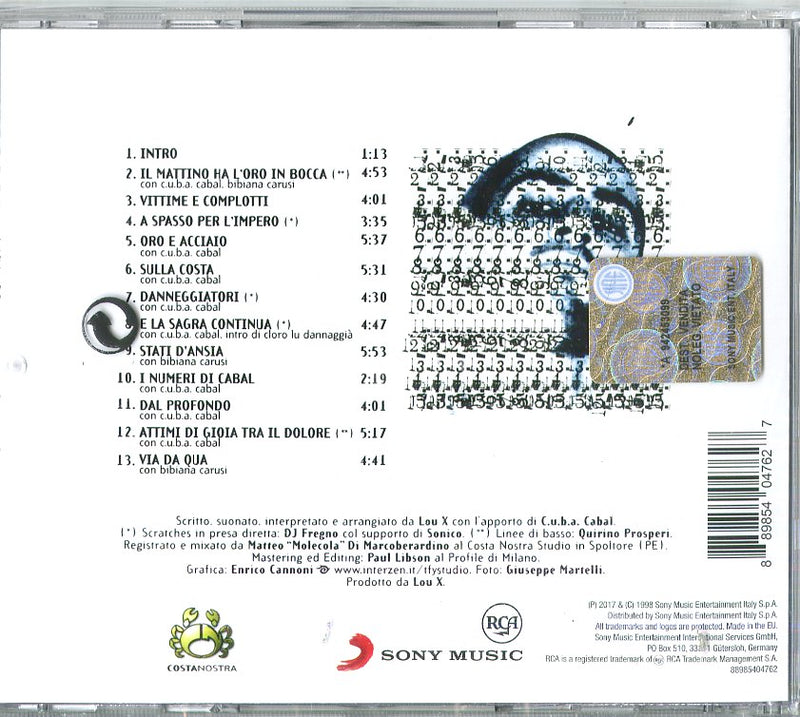 Lou X - La Realta, La Lealta E Lo Scontro Cd 0889854047627