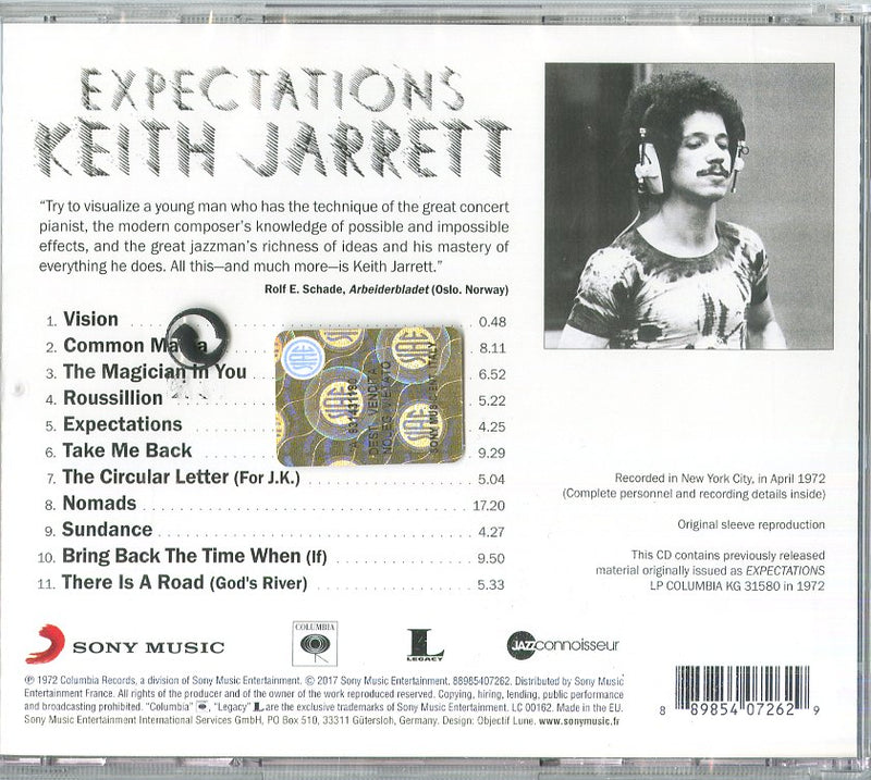 Jarrett Keith - Expectations CD 0889854072629