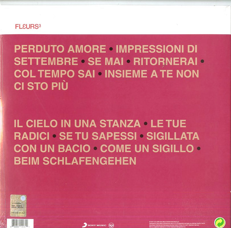 Battiato Franco - Fleurs 3 Lp 0889854111311