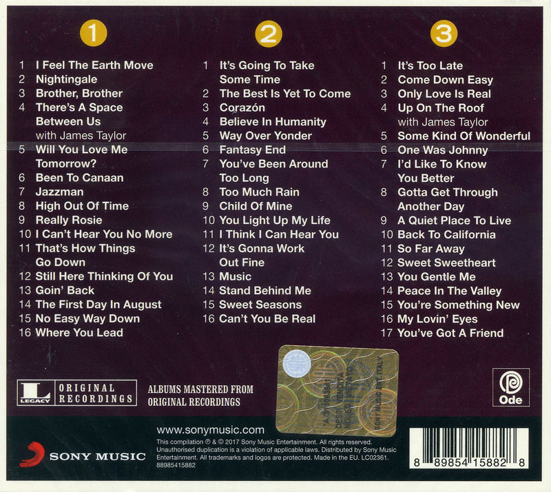 King Carole - The Real...Carole King Cd 0889854158828