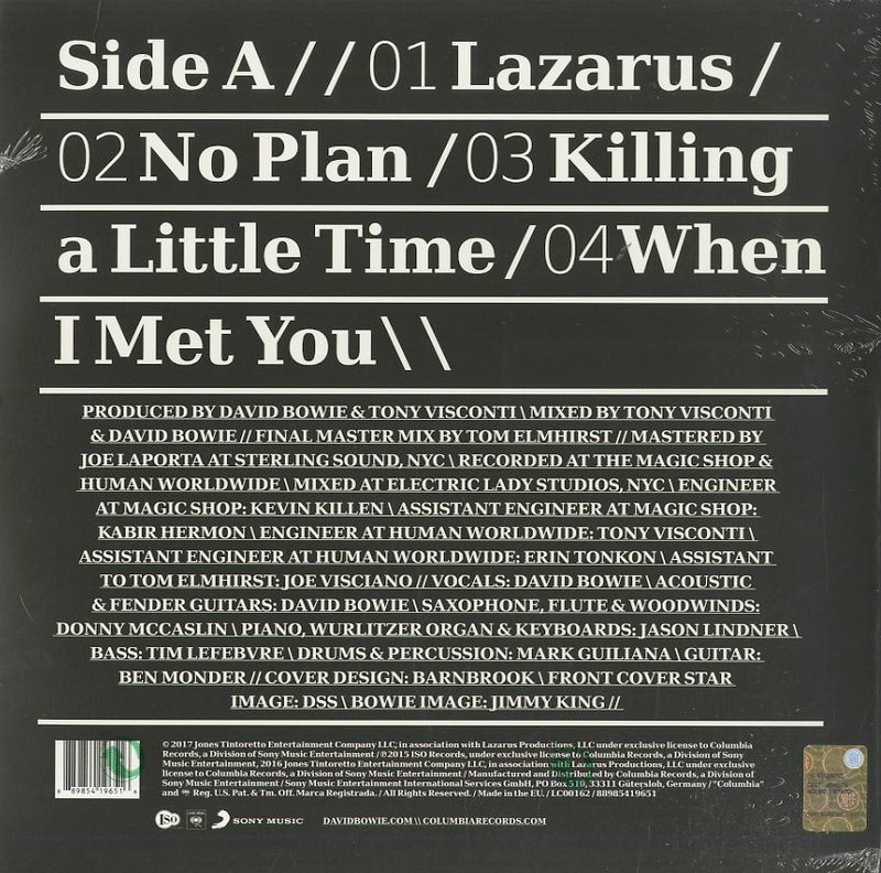 Bowie David - No Plan (Ep) Lp 0889854196516