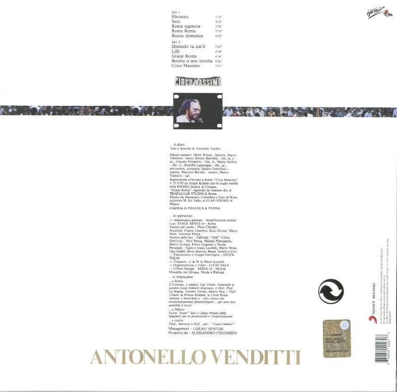 Venditti Antonello - Circo Massimo Vinile LP - Vinyl record 0889854422813