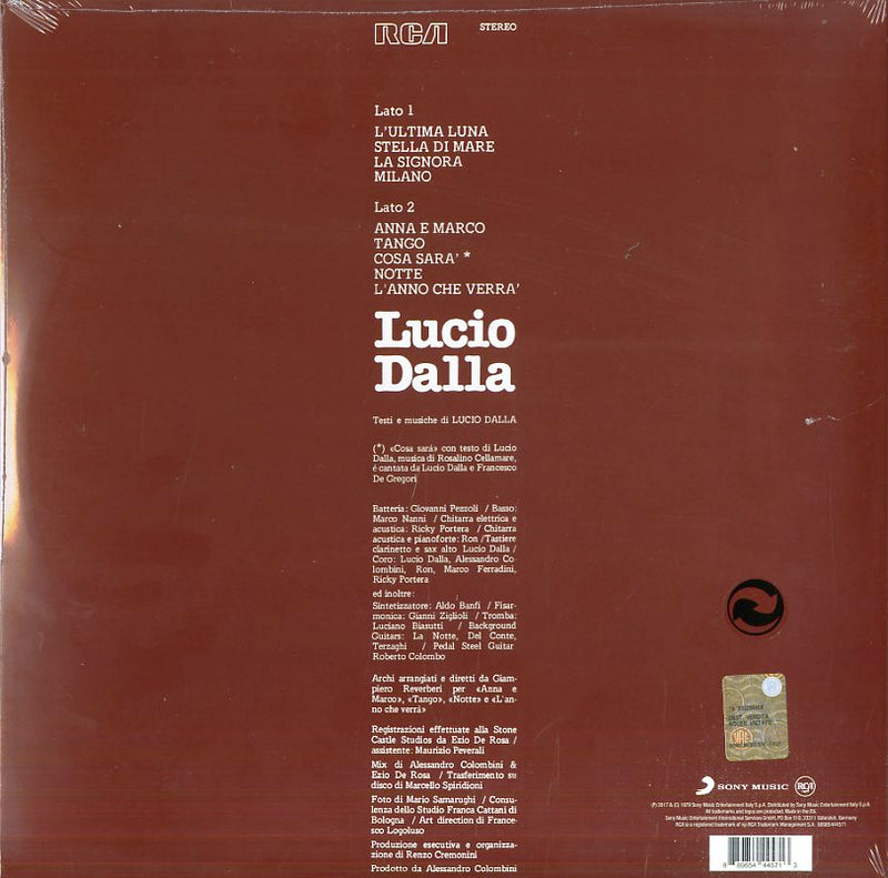 Dalla Lucio - Lucio Dalla Lp 0889854445713