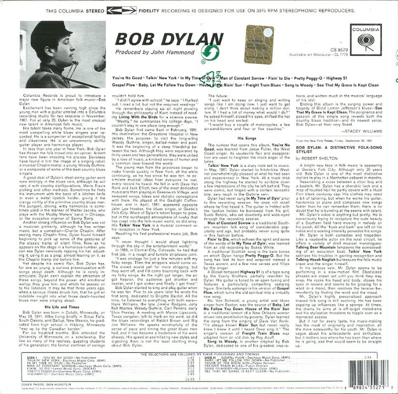 Dylan Bob - Bob Dylan Vinile LP - Vinyl record 0889854552718