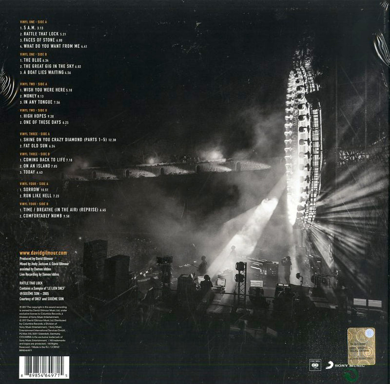 Gilmour David - Live At Pompeii Vinile LP - Vinyl record 0889854649715