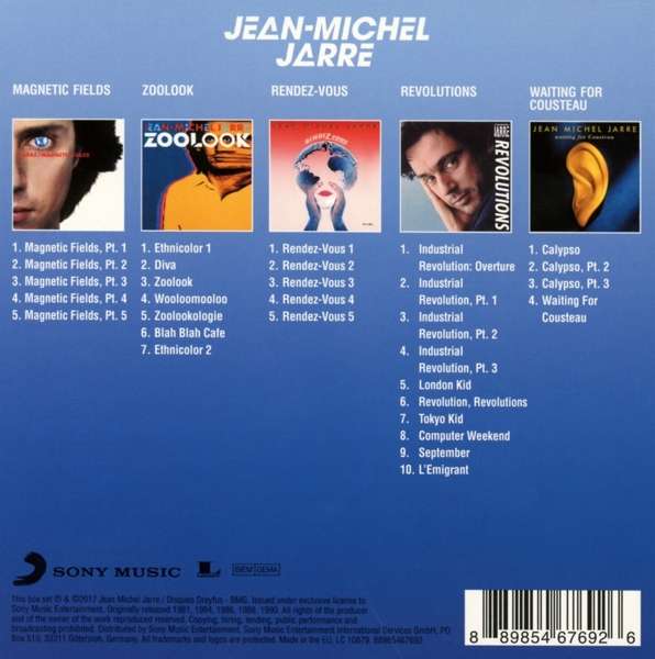 Jarre Jean Michel - Original Album Classics (Box 5 Cd) CD 0889854676926