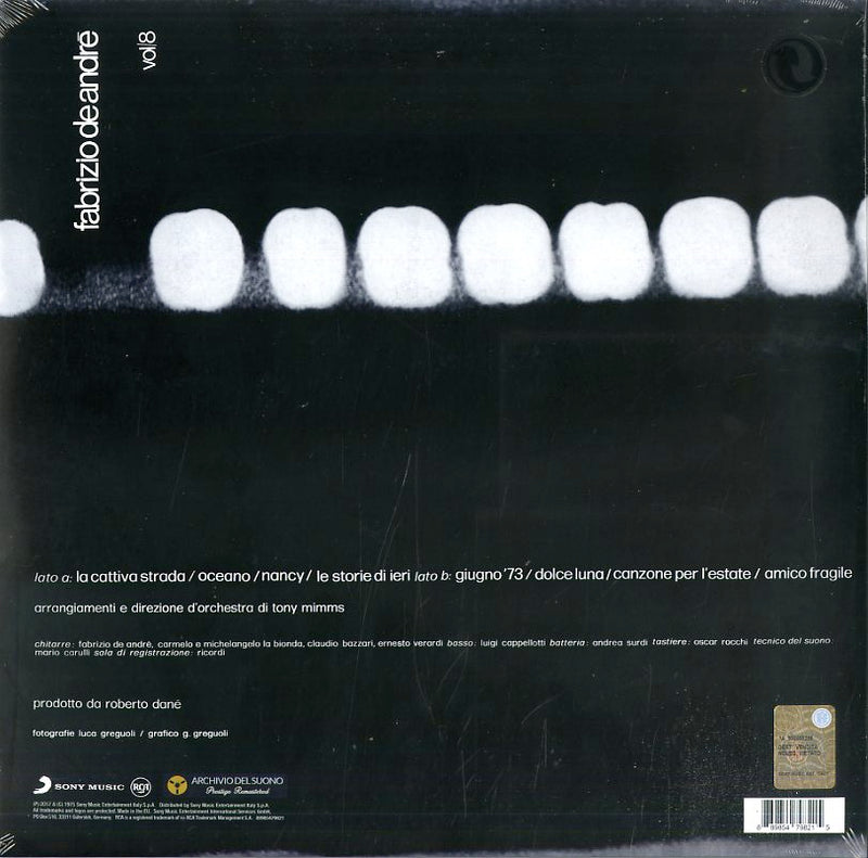 De Andre' Fabrizio - Volume 8 Lp 0889854798215