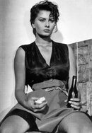 sophia loren birra beer Poster 35 x 50
