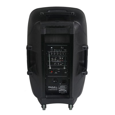 Portable Stand-Alone PA System 12"/30 cm with USB/SD, 2 x VHF Wireless Mics & Bluetooth