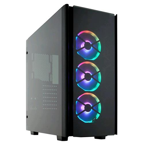 OBSIDIAN 500D RGB SE CASE DA GAMING MID-TOWER PREMIUM IN VETRO TEMPERATO E ALLUMINIO CON VENTOLE LL120 E COMMANDER PRO INCLUSI COLORE NERO