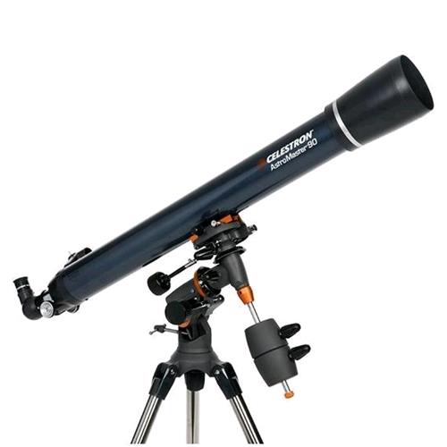 CELESTRON ASTROMASTER 90EQ TELESCOPIO DIAMETRO OBIETTIVO 90MM FOCALE 1000MM 50x/100x TREPPIEDE INCLUSO COLORE NERO