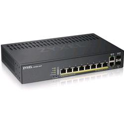 ZYXEL GS1920-8HPV2 GESTITO GIGABIT ETHERNET 8 x 10/100/1000 (PoE+) + 2 x combo Gigabit SFP PoE 130 W