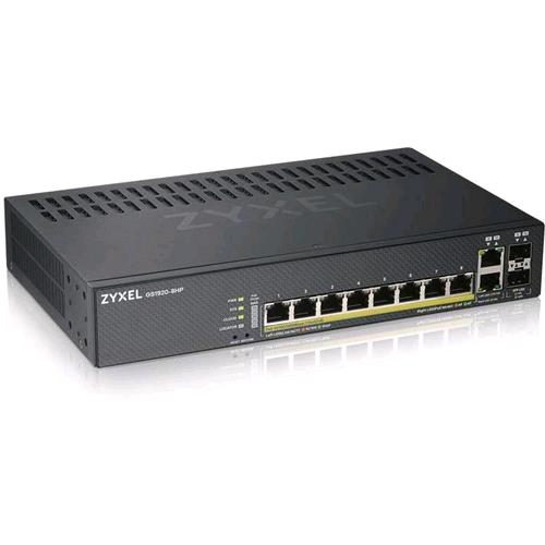 ZYXEL GS1920-8HPV2 GESTITO GIGABIT ETHERNET 8 x 10/100/1000 (PoE+) + 2 x combo Gigabit SFP PoE 130 W