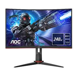 AOC C27G2ZE/BK 27" LED FULL HD CURVO 0.5MS 240 Hz FREESYNC PREMIUM HDMI DISPLAYPORT NERO ROSSO