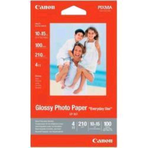 CANON GP-501 CARTA FOTOGRAFICA LUCIDA 10X15 CM A6 210GR 100 FOGLI BIANCO