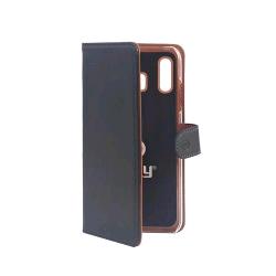 CELLY SAMSUNG GALAXY A30 WALLY CASE CUSTODIA A PORTAFOGLIO BLACK