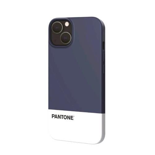 PANTONE APPLE iPHONE 13 COVER IN TPU DOTATA DI UN RIVESTIMENTO IN SILICONE E FINITURA SOFT-TOUCH BLU/ BIANCO LOGO PANTONE