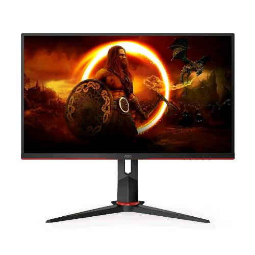 AOC 27G2SU/BK 27" W-LED FULL HD GAMING 1MS 165 MHz 3000:1 HUB USB HDMI DISPLAYPORT ALTOPARLANTI INTEGRATI NERO ROSSO