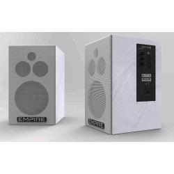 EMPIRE HS.290 SISTEMA AUDIO 2 VIE 145+145 Watt RMS CONTINUI WOOFER 8" BASS REFLEX INGRESSO XLR STEREO-RCA BIANCO