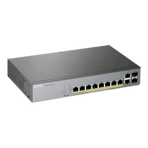 ZYXEL GS1350-12HP-EU0101F SWITCH GESTITO L2 8 x 10/100/1000 (PoE+) + 2 x 10/100/1000 (uplink) + 2 x Gigabit SFP (uplink) PoE+ (130 W)