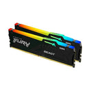 KINGSTON FURY BEAST RGB KIT MEMORIA RAM 2x16GB 32GB TOTALI 6.000 MHz TECNOLOGIA DDR5 TIPOLOGIA DIMM CL36 EXPO BLACK