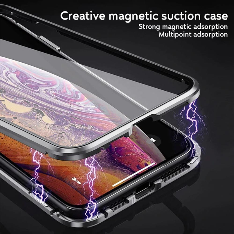 METAL MAGNETIC GLASS CASE COVER