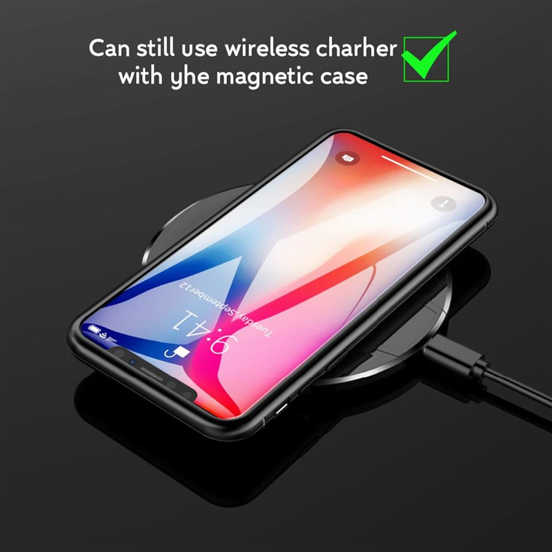 METAL MAGNETIC GLASS CASE COVER