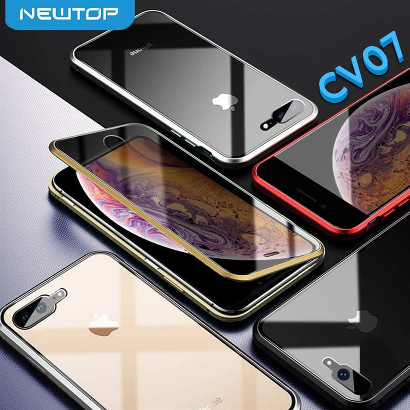 METAL MAGNETIC GLASS CASE COVER