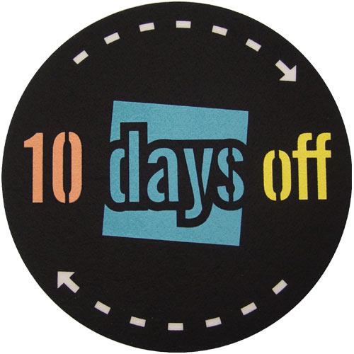 2x Slipmats - 10 Days Off